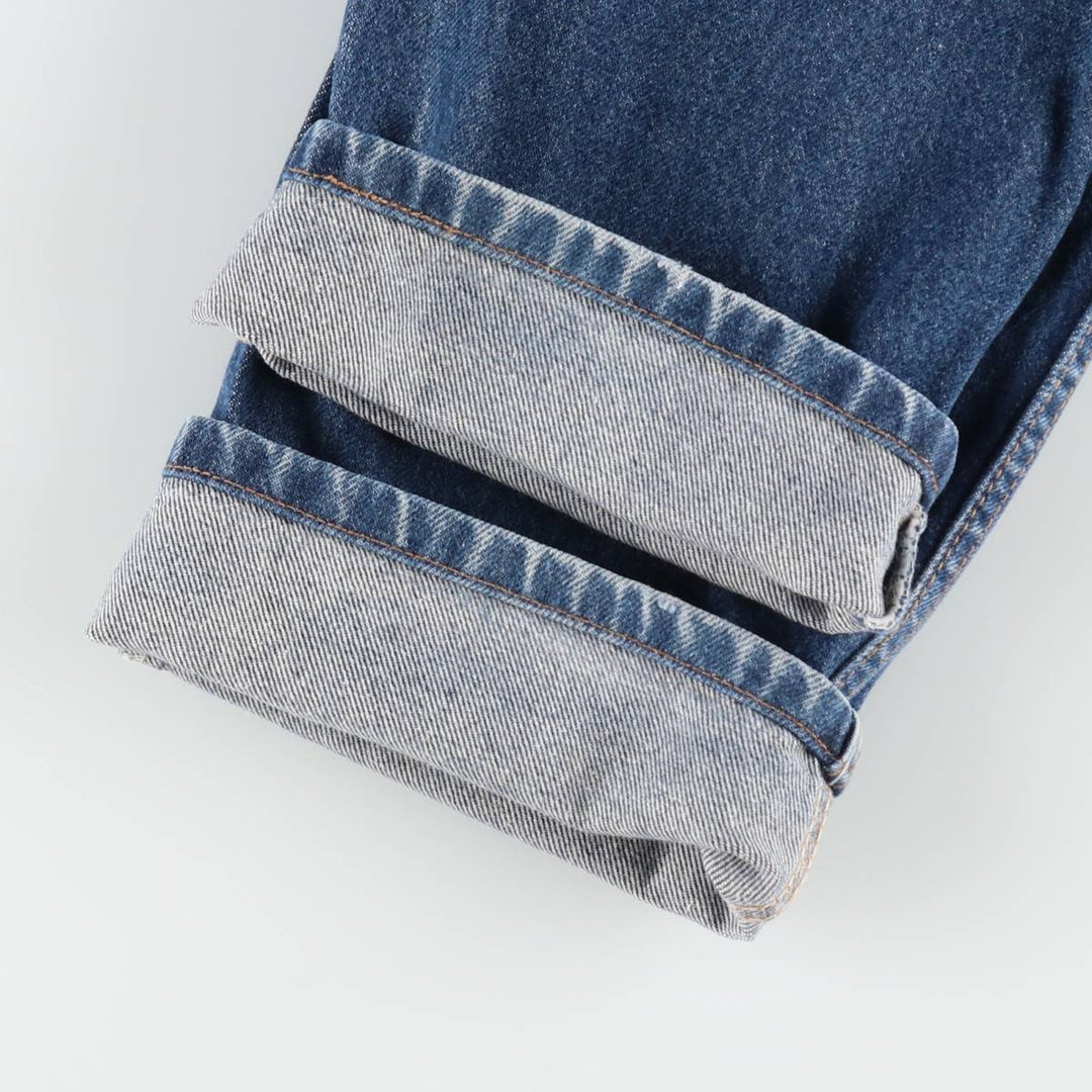 00'S Levi's 505 REGULAR FIT tapered denim pants for men, size w33 cotton blue type Vintage Second Hand