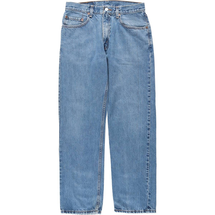 00'S Levi's 505 REGULAR FIT STRAIGHT LEG tapered denim pants for men, size w31 cotton blue type Vintage Second Hand