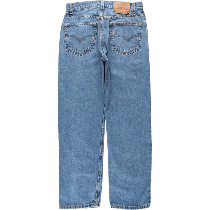 00'S Levi's 505 REGULAR FIT STRAIGHT LEG tapered denim pants for men, size w31 cotton blue type Vintage Second Hand