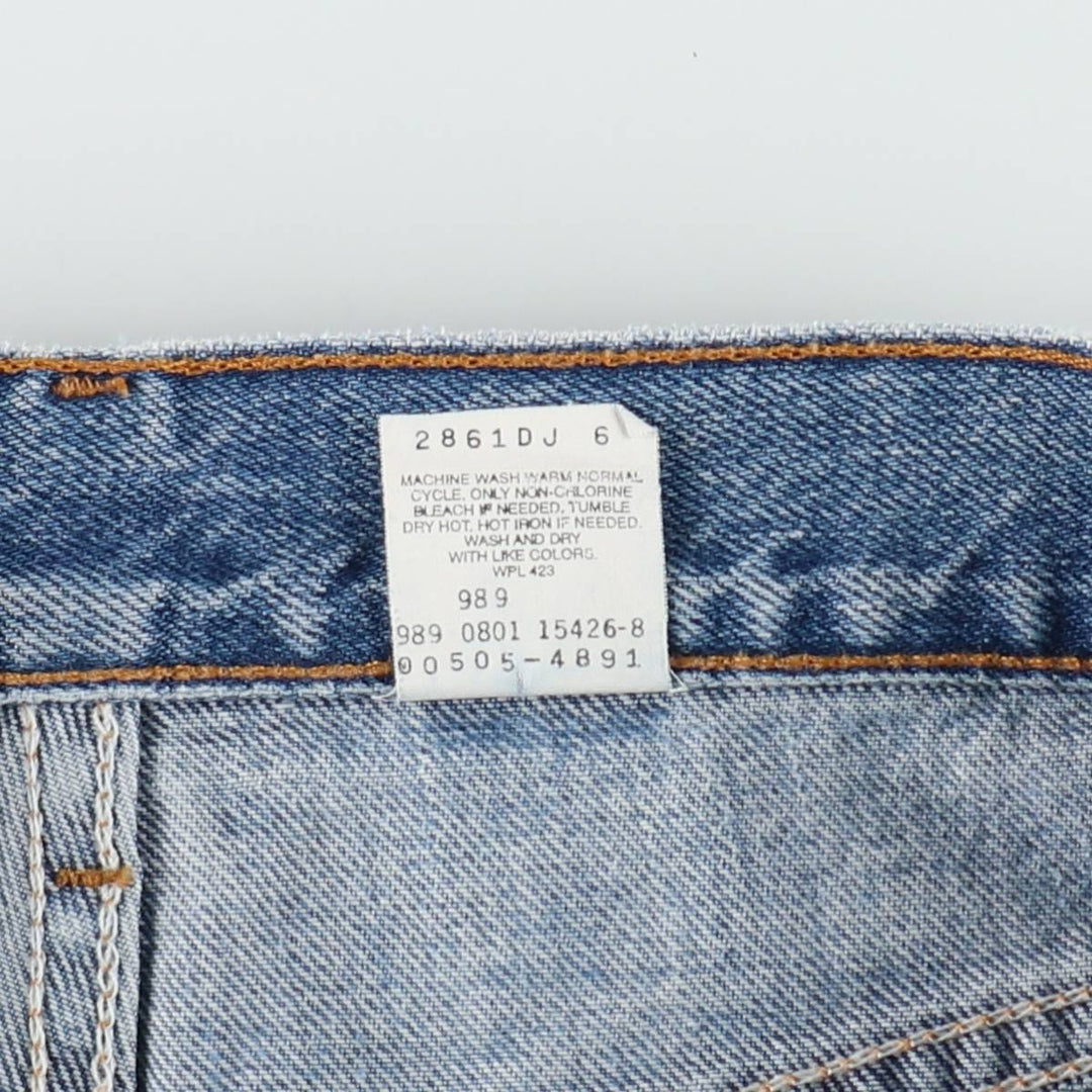 00'S Levi's 505 REGULAR FIT STRAIGHT LEG tapered denim pants for men, size w31 cotton blue type Vintage Second Hand