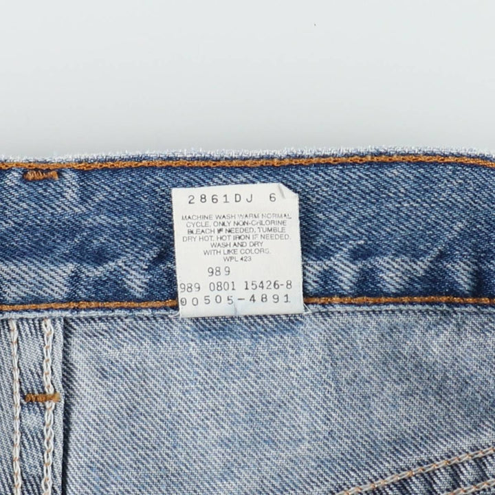00'S Levi's 505 REGULAR FIT STRAIGHT LEG tapered denim pants for men, size w31 cotton blue type Vintage Second Hand