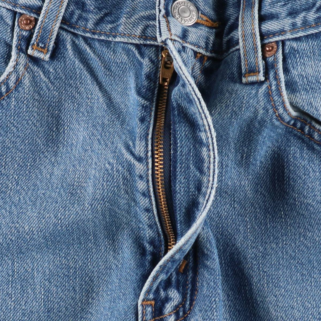 00'S Levi's 505 REGULAR FIT STRAIGHT LEG tapered denim pants for men, size w31 cotton blue type Vintage Second Hand