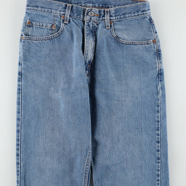 00'S Levi's 505 REGULAR FIT STRAIGHT LEG tapered denim pants for men, size w31 cotton blue type Vintage Second Hand