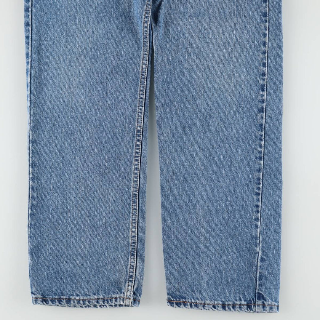00'S Levi's 505 REGULAR FIT STRAIGHT LEG tapered denim pants for men, size w31 cotton blue type Vintage Second Hand
