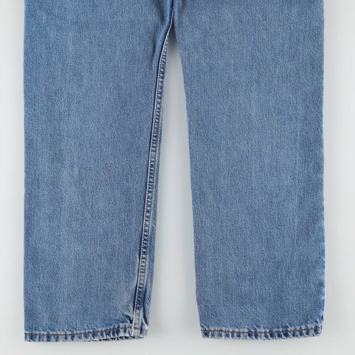 00'S Levi's 505 REGULAR FIT STRAIGHT LEG tapered denim pants for men, size w31 cotton blue type Vintage Second Hand