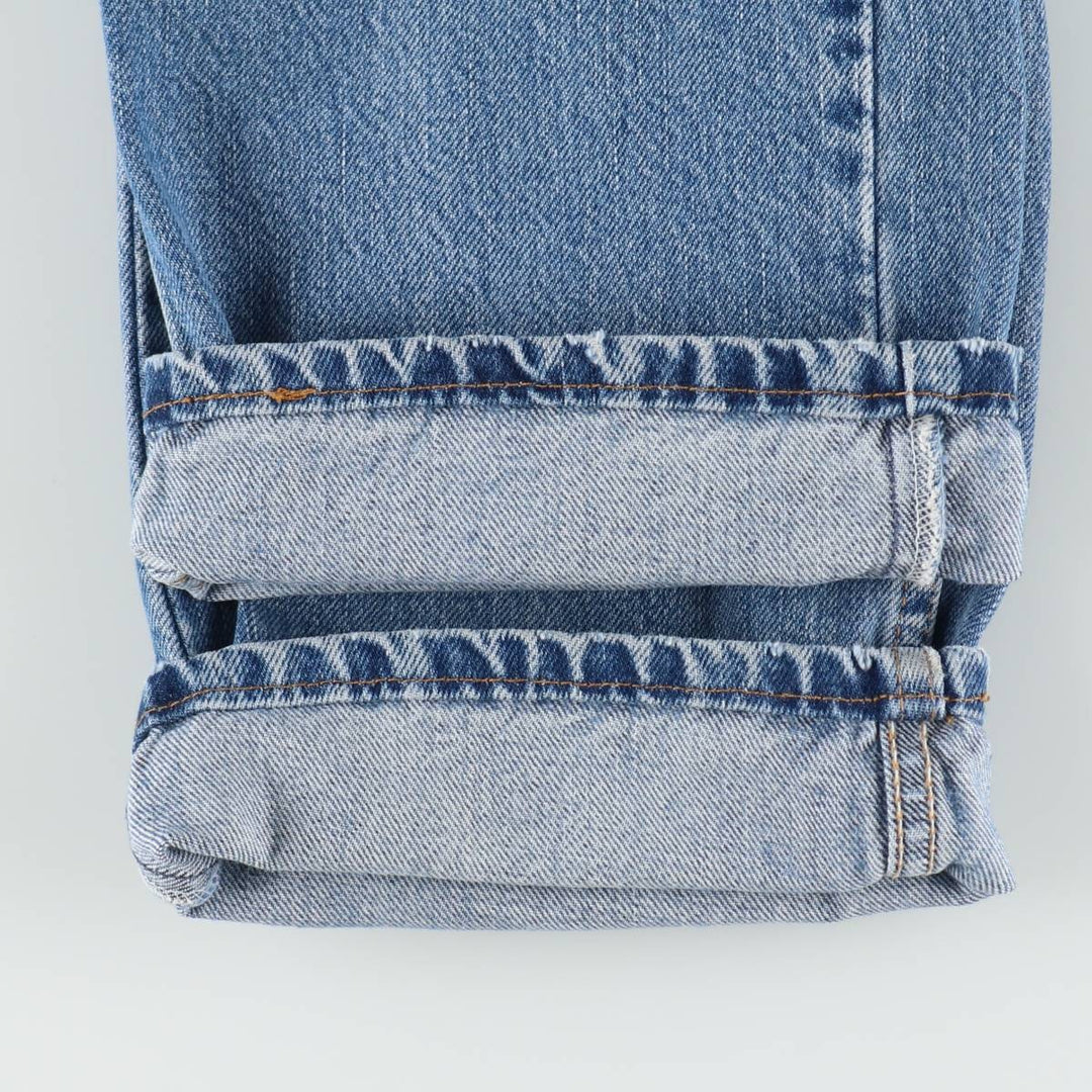 00'S Levi's 505 REGULAR FIT STRAIGHT LEG tapered denim pants for men, size w31 cotton blue type Vintage Second Hand
