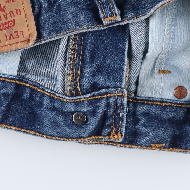 2000'S Levi's 505 Regular Fit Straight Leg Tapered Denim Pants, Made in Canada, Men's Size W32 cotton blue type Vintage Second Hand