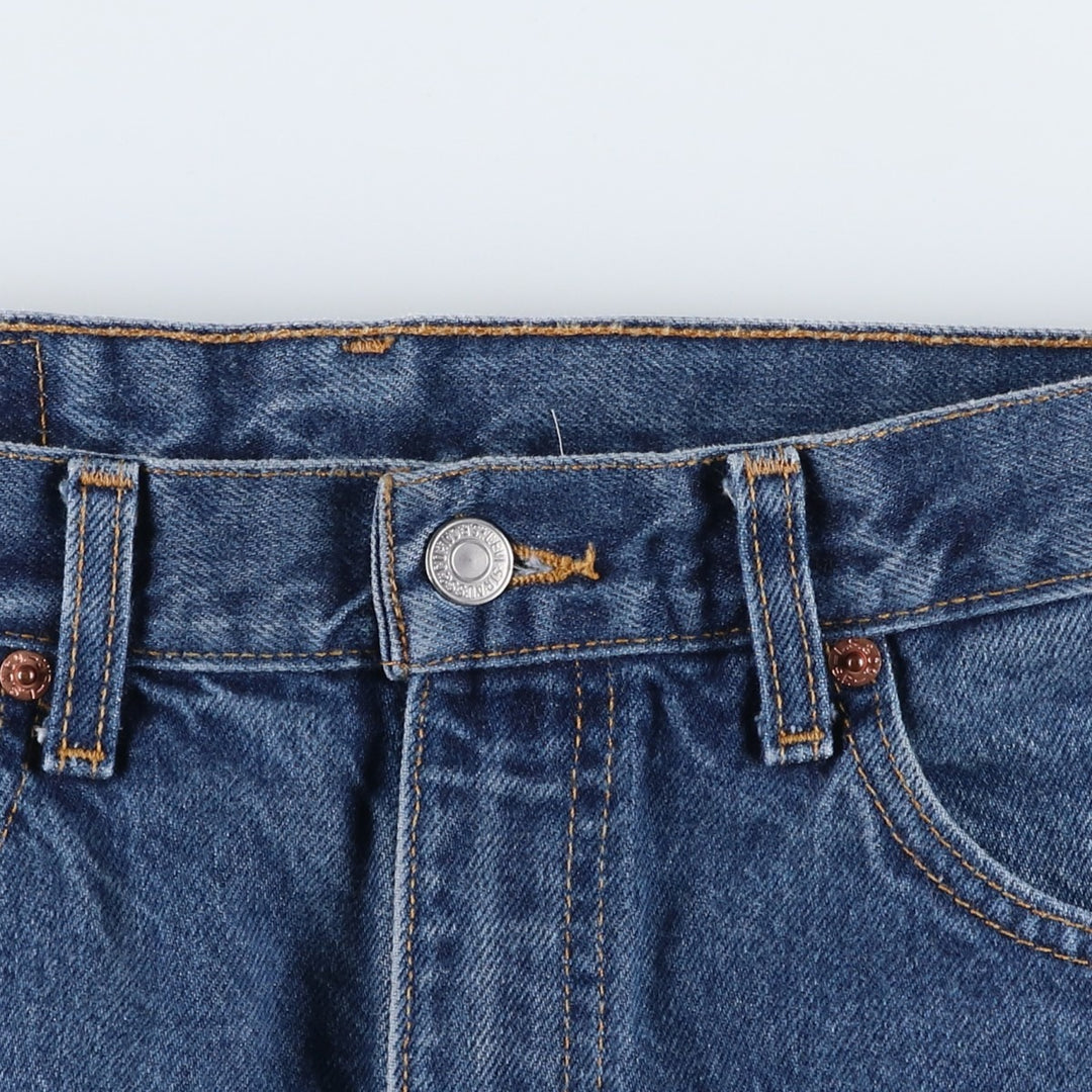2000'S Levi's 505 Regular Fit Straight Leg Tapered Denim Pants, Made in Canada, Men's Size W32 cotton blue type Vintage Second Hand