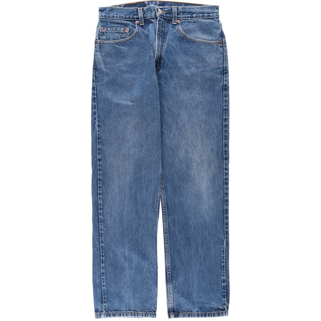 00'S Levi's 505 REGULAR FIT STRAIGHT LEG tapered denim pants for men, size w31 cotton blue type Vintage Second Hand