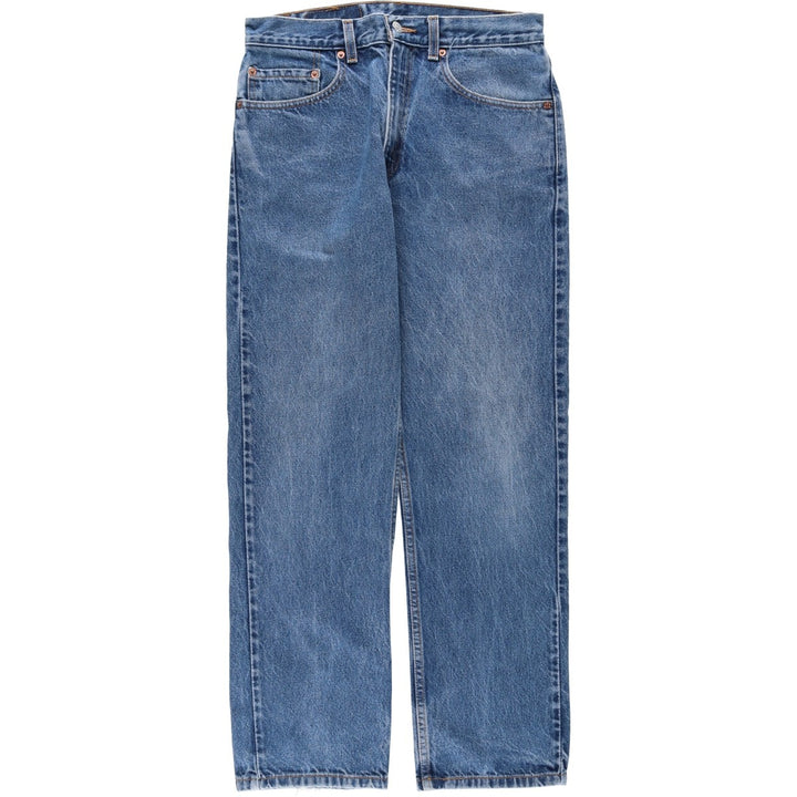 00'S Levi's 505 REGULAR FIT STRAIGHT LEG tapered denim pants for men, size w31 cotton blue type Vintage Second Hand