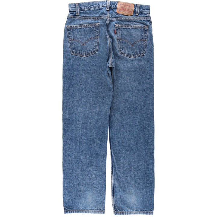 00'S Levi's 505 REGULAR FIT STRAIGHT LEG tapered denim pants for men, size w31 cotton blue type Vintage Second Hand