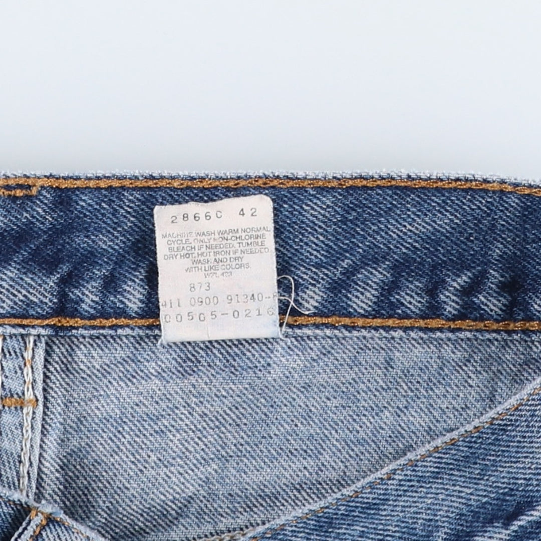 00'S Levi's 505 REGULAR FIT STRAIGHT LEG tapered denim pants for men, size w31 cotton blue type Vintage Second Hand