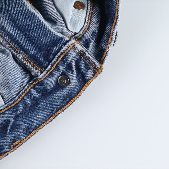 00'S Levi's 505 REGULAR FIT STRAIGHT LEG tapered denim pants for men, size w31 cotton blue type Vintage Second Hand