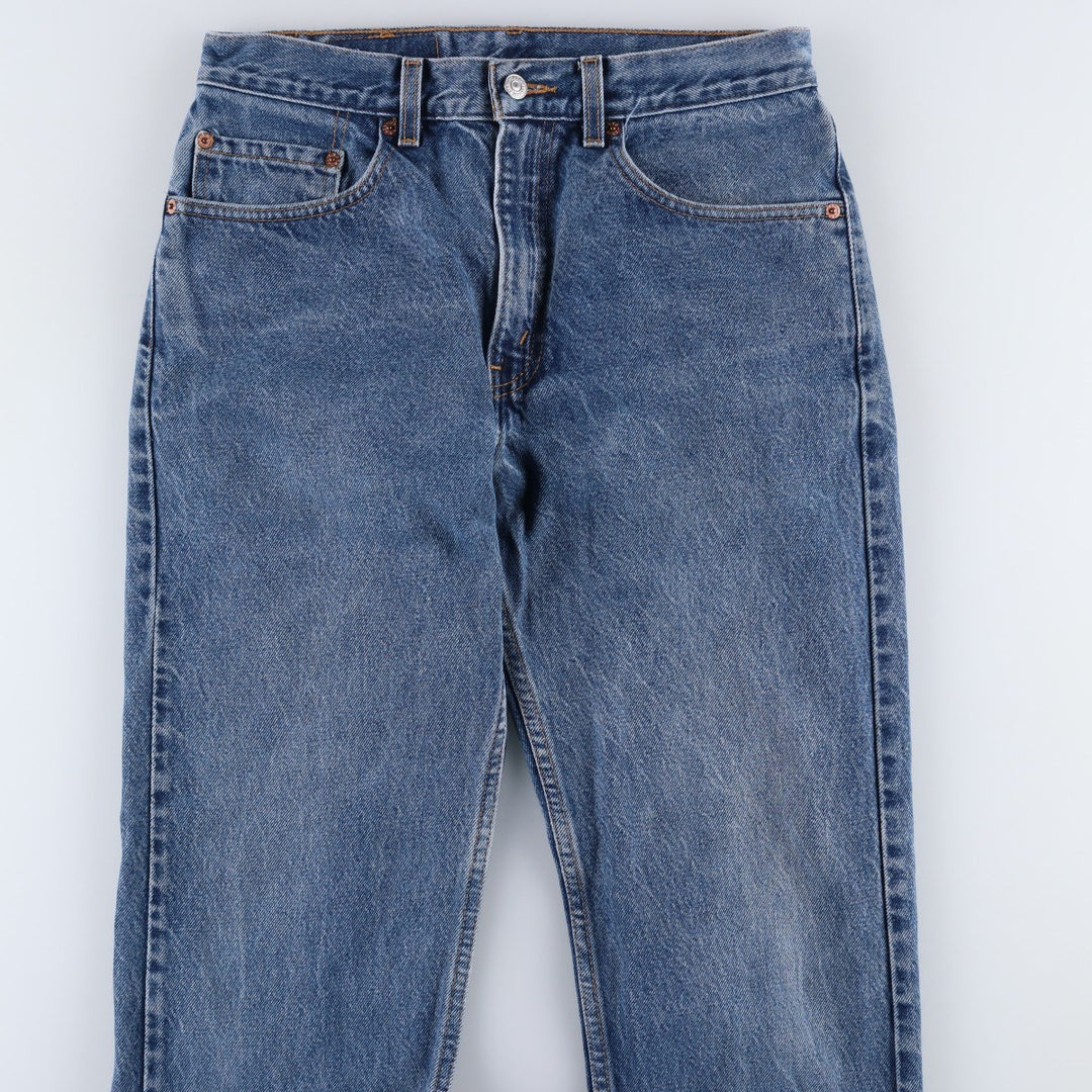 00'S Levi's 505 REGULAR FIT STRAIGHT LEG tapered denim pants for men, size w31 cotton blue type Vintage Second Hand