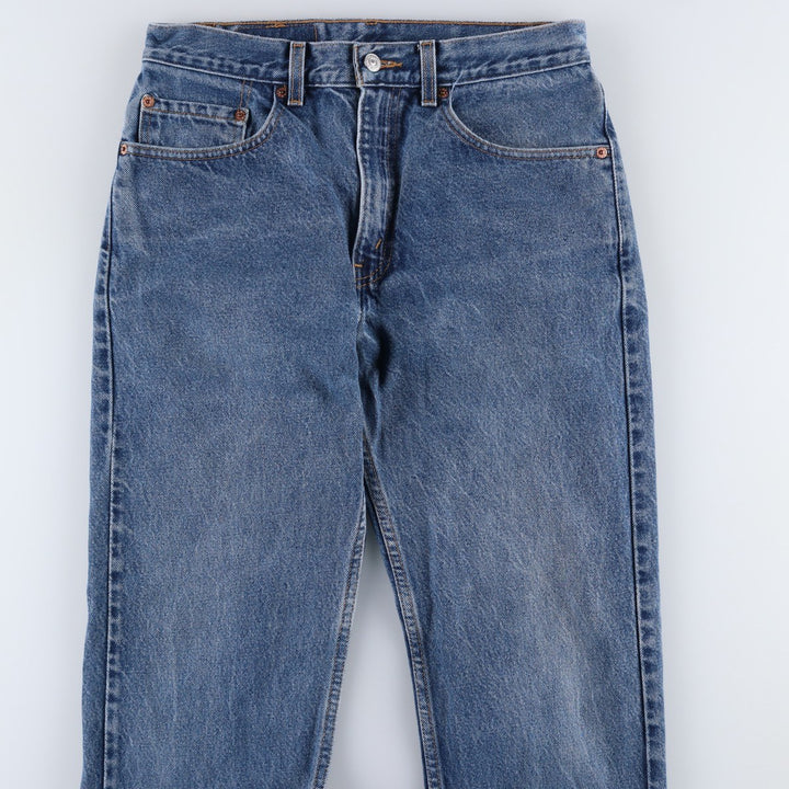 00'S Levi's 505 REGULAR FIT STRAIGHT LEG tapered denim pants for men, size w31 cotton blue type Vintage Second Hand