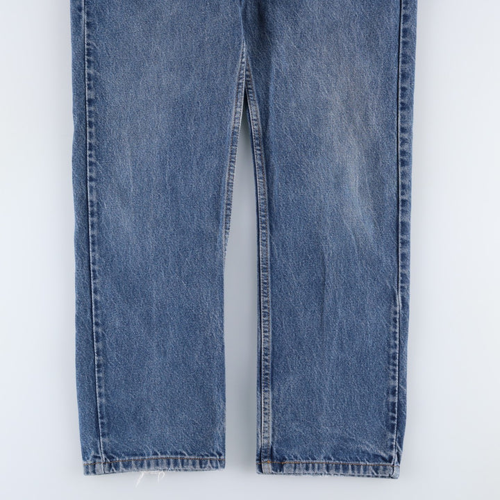 00'S Levi's 505 REGULAR FIT STRAIGHT LEG tapered denim pants for men, size w31 cotton blue type Vintage Second Hand