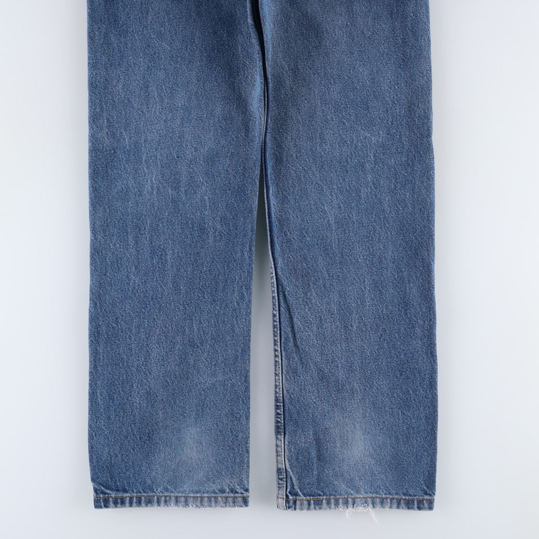 00'S Levi's 505 REGULAR FIT STRAIGHT LEG tapered denim pants for men, size w31 cotton blue type Vintage Second Hand