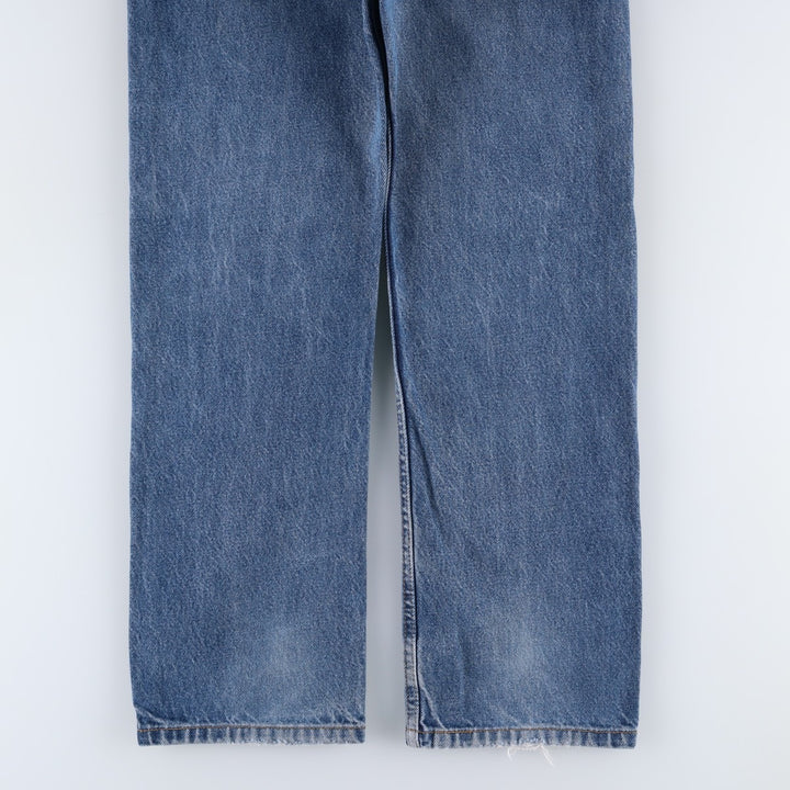 00'S Levi's 505 REGULAR FIT STRAIGHT LEG tapered denim pants for men, size w31 cotton blue type Vintage Second Hand