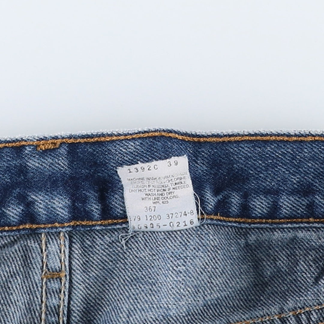 00'S Levi's 505 REGULAR FIT STRAIGHT LEG tapered denim pants for men, size w32 cotton blue type Vintage Second Hand
