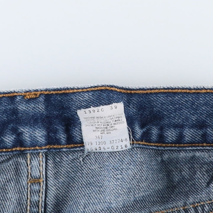 00'S Levi's 505 REGULAR FIT STRAIGHT LEG tapered denim pants for men, size w32 cotton blue type Vintage Second Hand