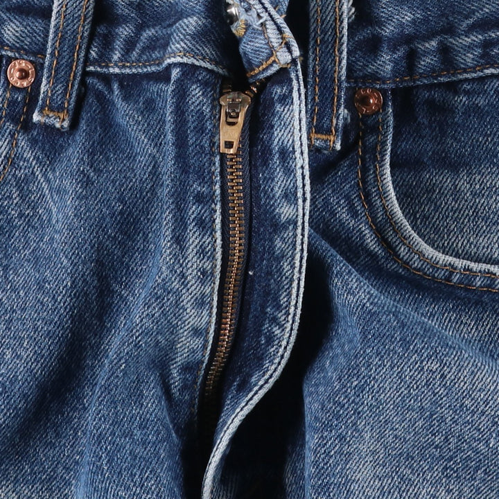 00'S Levi's 505 REGULAR FIT STRAIGHT LEG tapered denim pants for men, size w32 cotton blue type Vintage Second Hand
