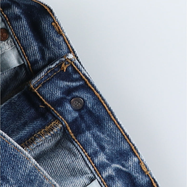 00'S Levi's 505 REGULAR FIT STRAIGHT LEG tapered denim pants for men, size w32 cotton blue type Vintage Second Hand