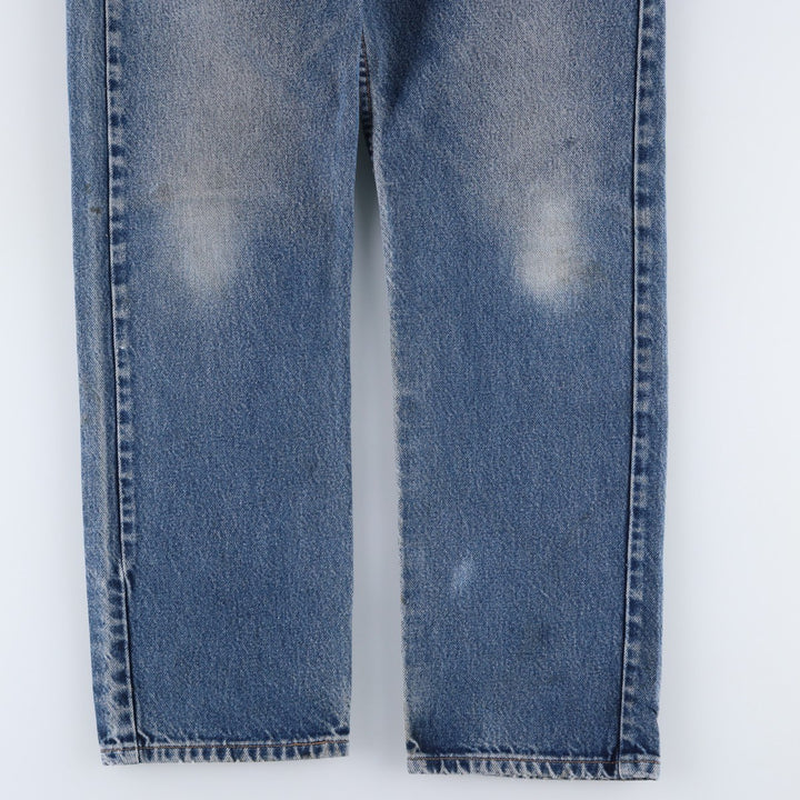 00'S Levi's 505 REGULAR FIT STRAIGHT LEG tapered denim pants for men, size w32 cotton blue type Vintage Second Hand