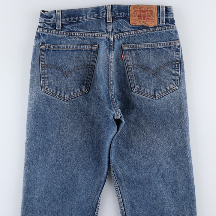 00'S Levi's 505 REGULAR FIT STRAIGHT LEG tapered denim pants for men, size w32 cotton blue type Vintage Second Hand