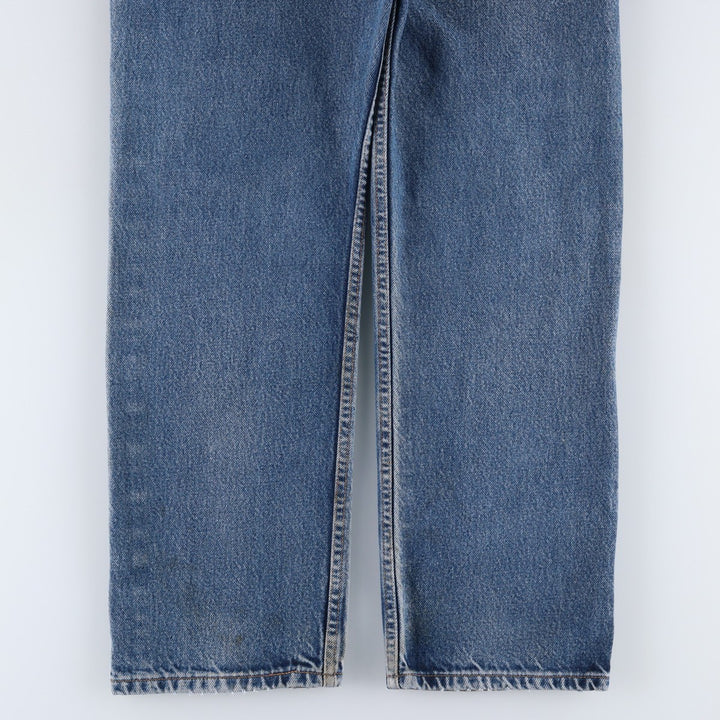 00'S Levi's 505 REGULAR FIT STRAIGHT LEG tapered denim pants for men, size w32 cotton blue type Vintage Second Hand
