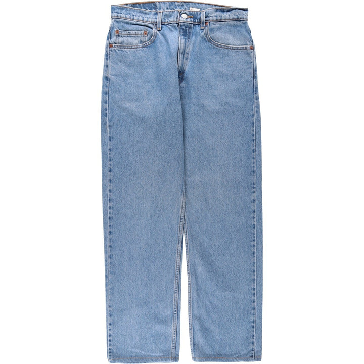 90'S Levi's 505 REGULAR FIT STRAIGHT LEG tapered denim pants for men, W32 equivalent, vintage cotton blue type Vintage Second Hand