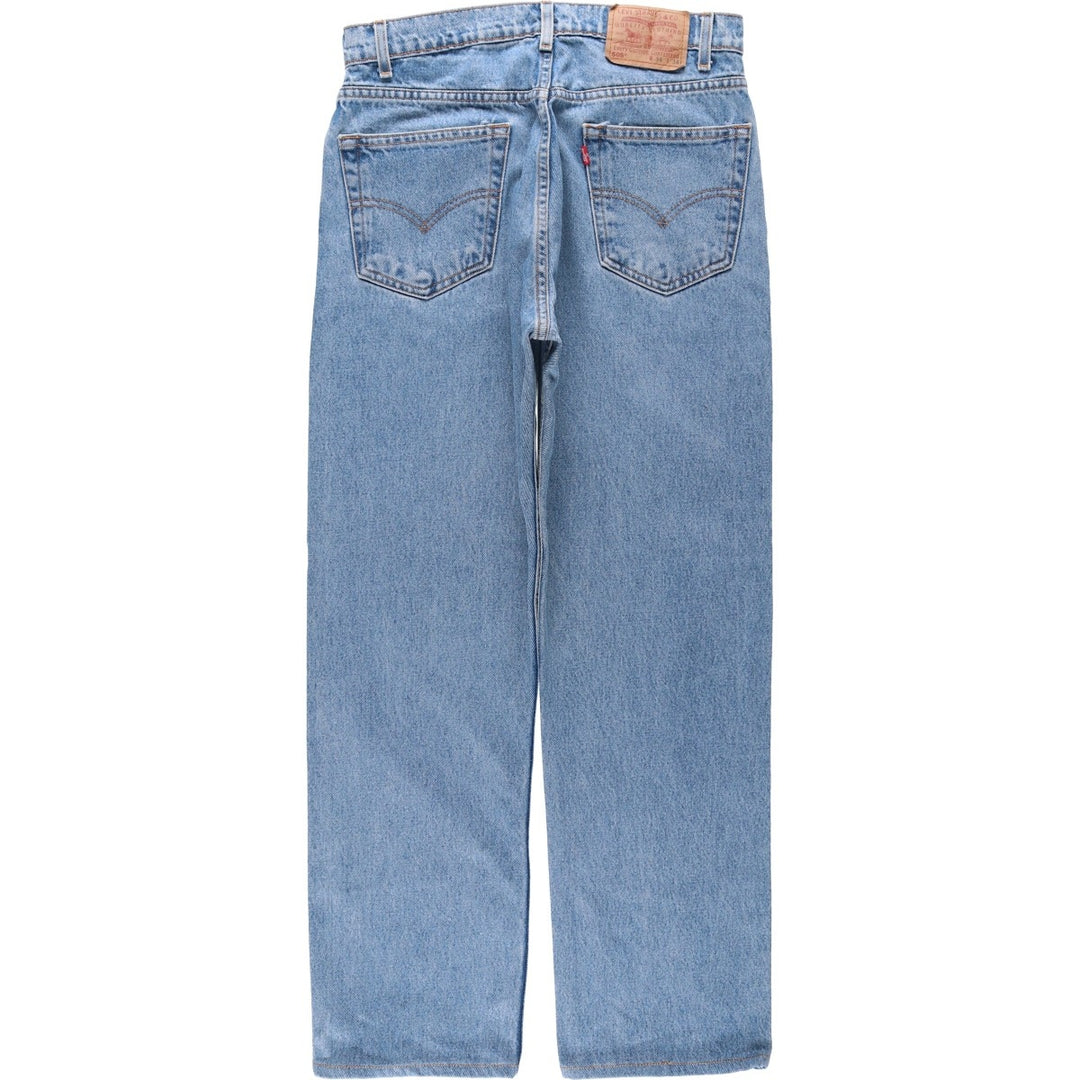 90'S Levi's 505 REGULAR FIT STRAIGHT LEG tapered denim pants for men, W32 equivalent, vintage cotton blue type Vintage Second Hand