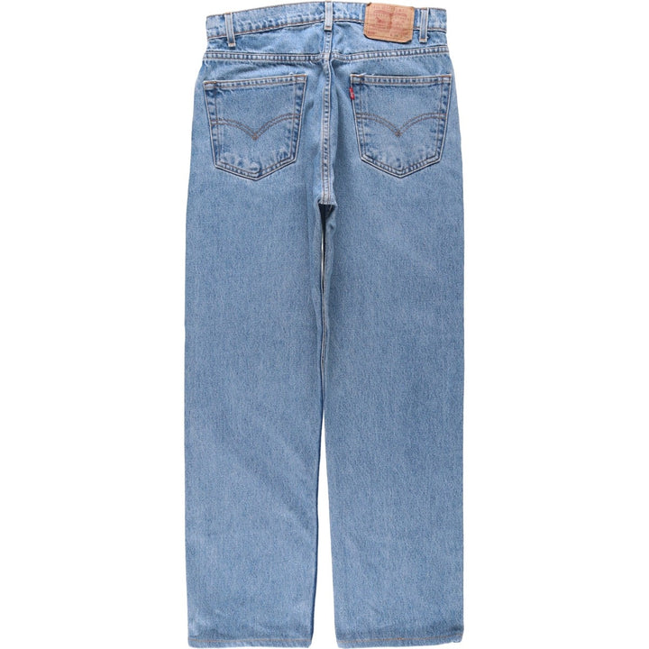 90'S Levi's 505 REGULAR FIT STRAIGHT LEG tapered denim pants for men, W32 equivalent, vintage cotton blue type Vintage Second Hand