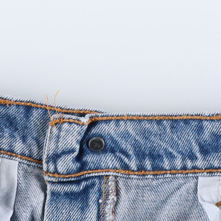 90'S Levi's 505 REGULAR FIT STRAIGHT LEG tapered denim pants for men, W32 equivalent, vintage cotton blue type Vintage Second Hand