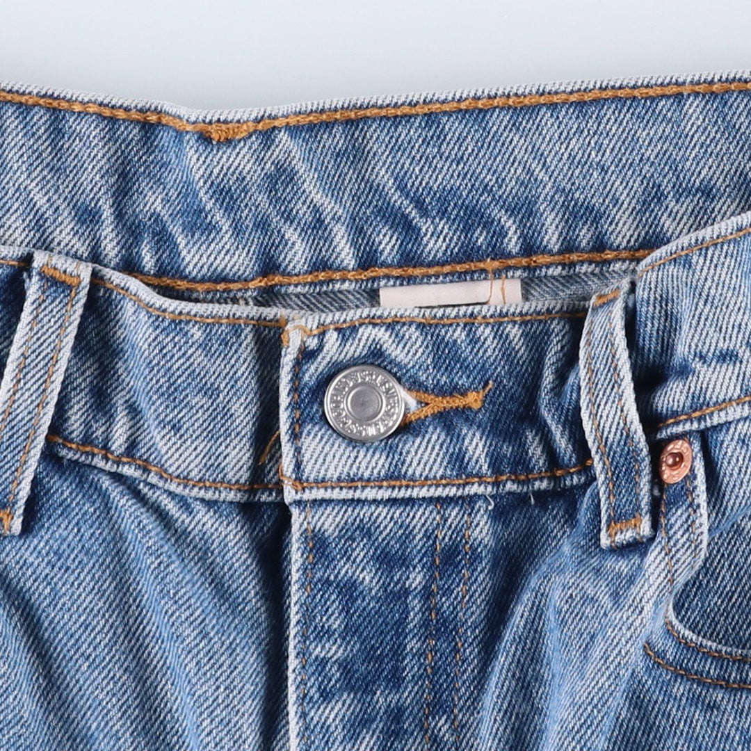 90'S Levi's 505 REGULAR FIT STRAIGHT LEG tapered denim pants for men, W32 equivalent, vintage cotton blue type Vintage Second Hand