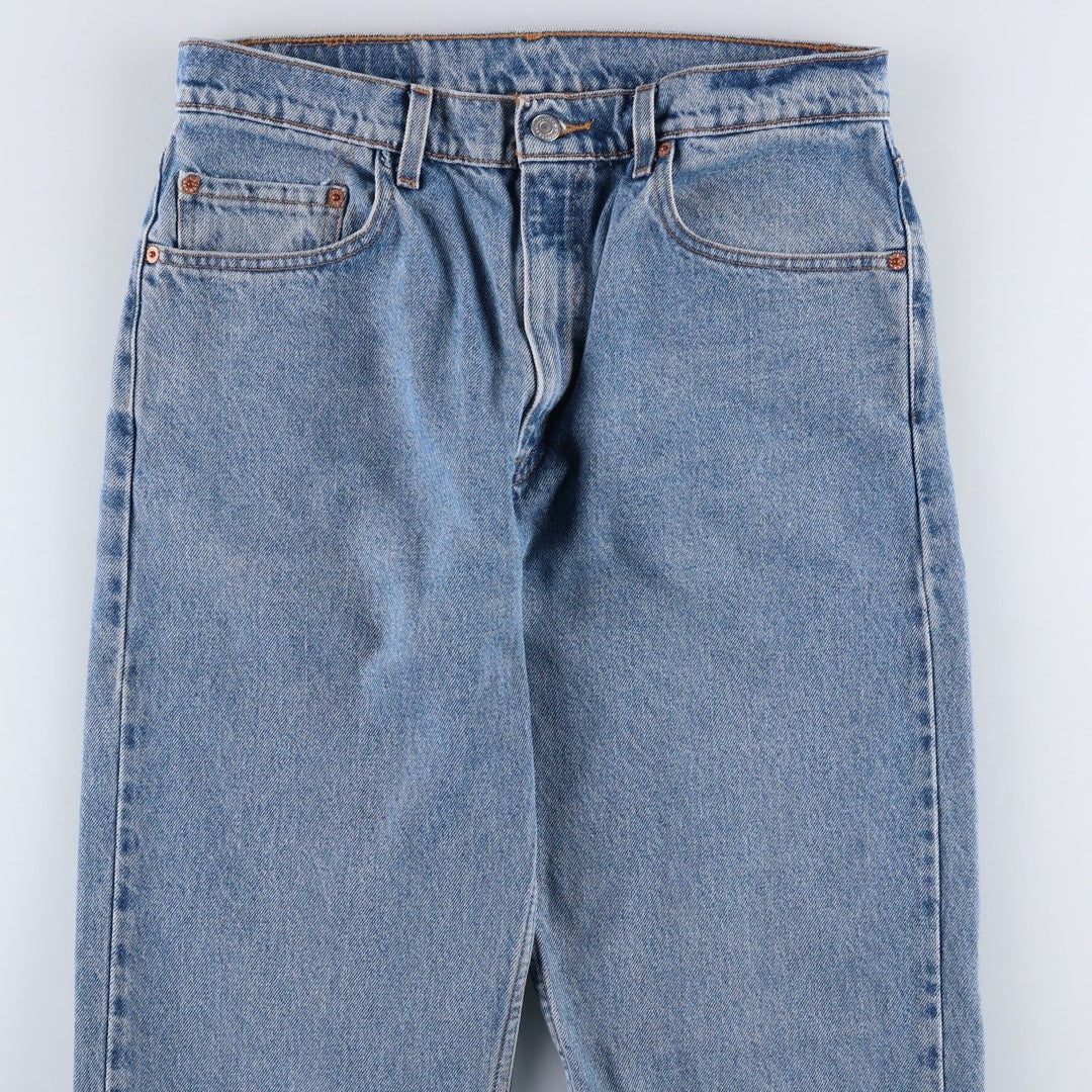 90'S Levi's 505 REGULAR FIT STRAIGHT LEG tapered denim pants for men, W32 equivalent, vintage cotton blue type Vintage Second Hand