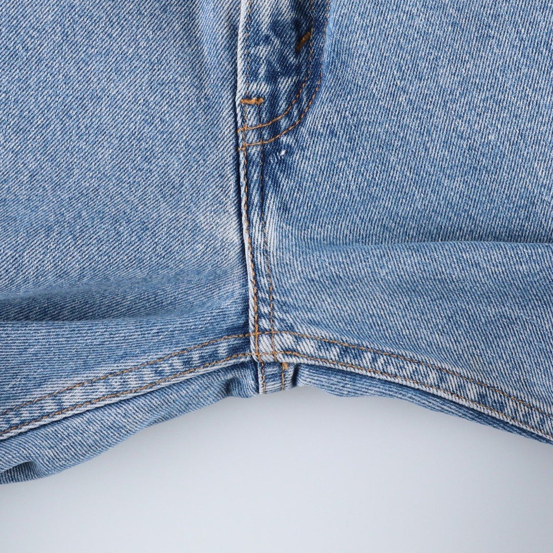 90'S Levi's 505 REGULAR FIT STRAIGHT LEG tapered denim pants for men, W32 equivalent, vintage cotton blue type Vintage Second Hand