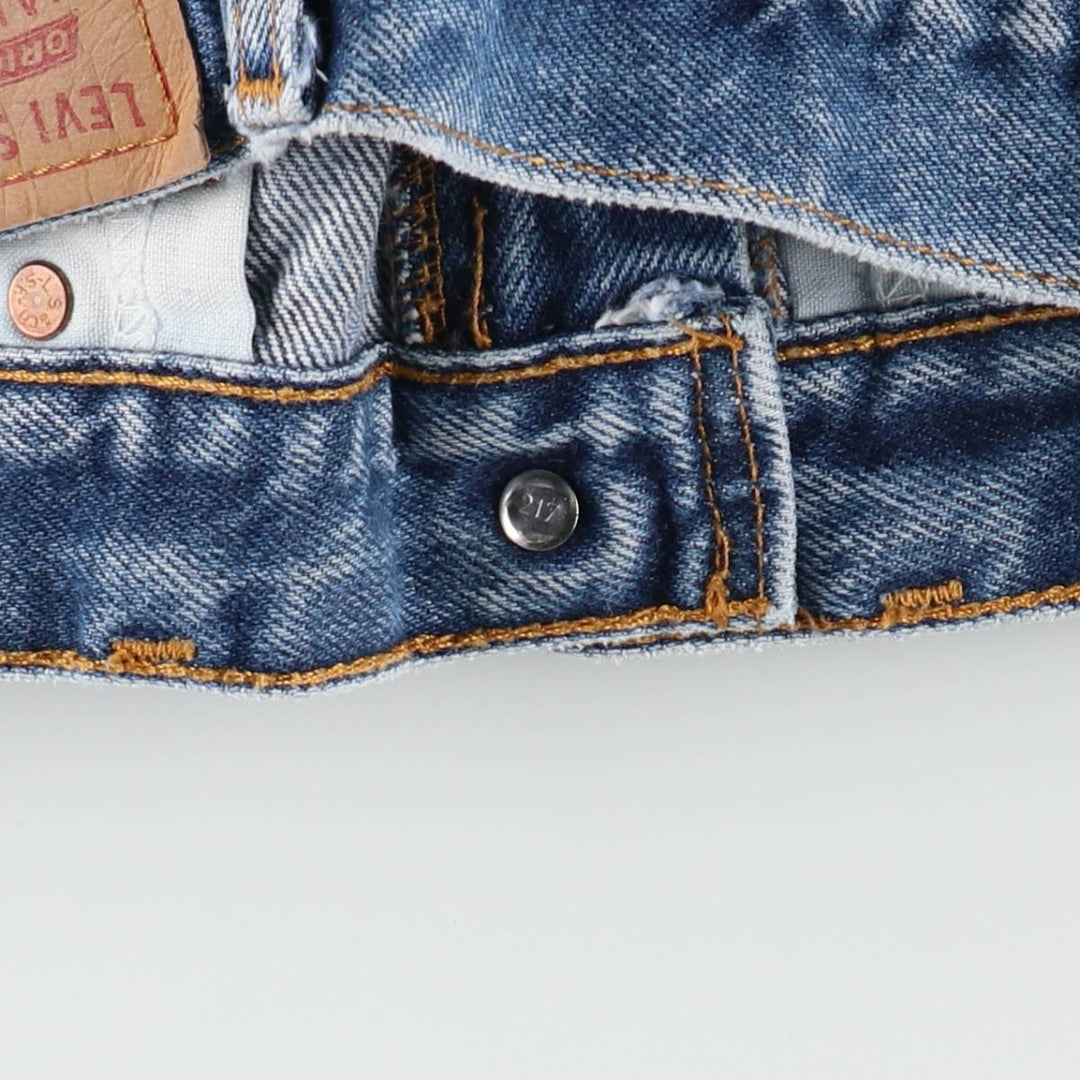 2000'S Levi's 505 Regular Fit Straight Leg Tapered Denim Pants, Made in Canada, Men's Size W31 (approx.) cotton blue type Vintage Second Hand