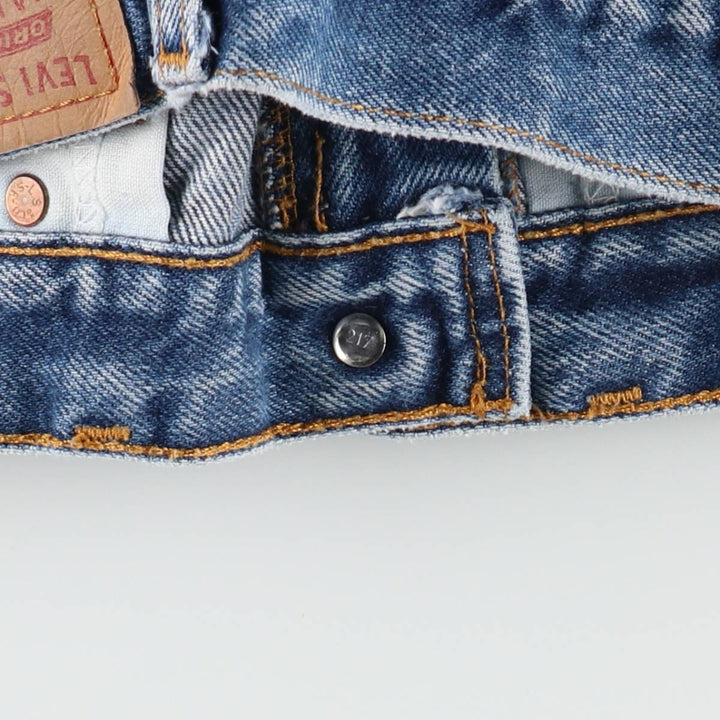 2000'S Levi's 505 Regular Fit Straight Leg Tapered Denim Pants, Made in Canada, Men's Size W31 (approx.) cotton blue type Vintage Second Hand