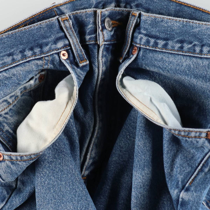 2000'S Levi's 505 Regular Fit Straight Leg Tapered Denim Pants, Made in Canada, Men's Size W31 (approx.) cotton blue type Vintage Second Hand