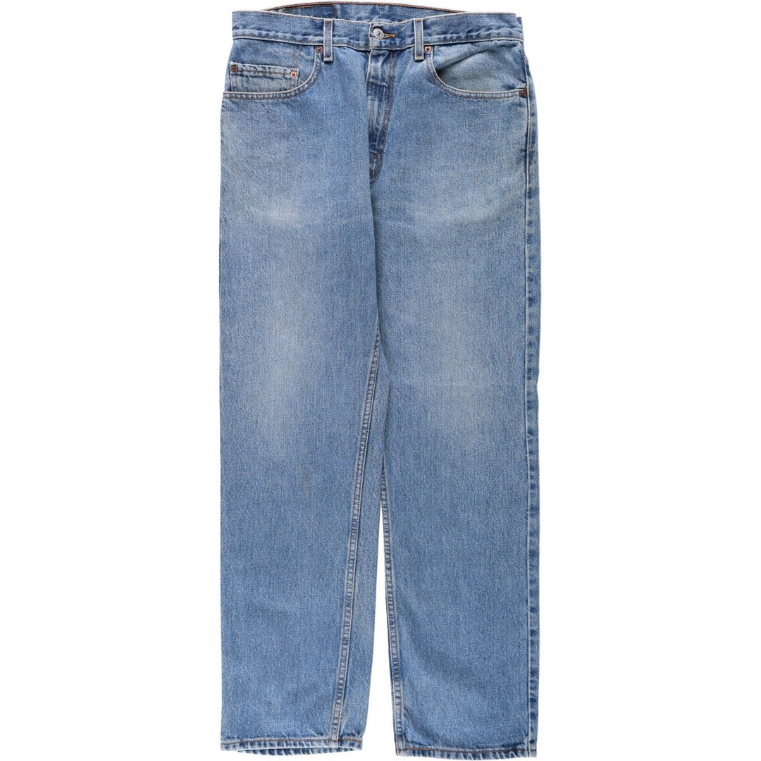 1980'S Levi's 505 Regular Fit Straight Leg Tapered Denim Pants, Men's Size W33 (approx.) unclear blue type Vintage Second Hand