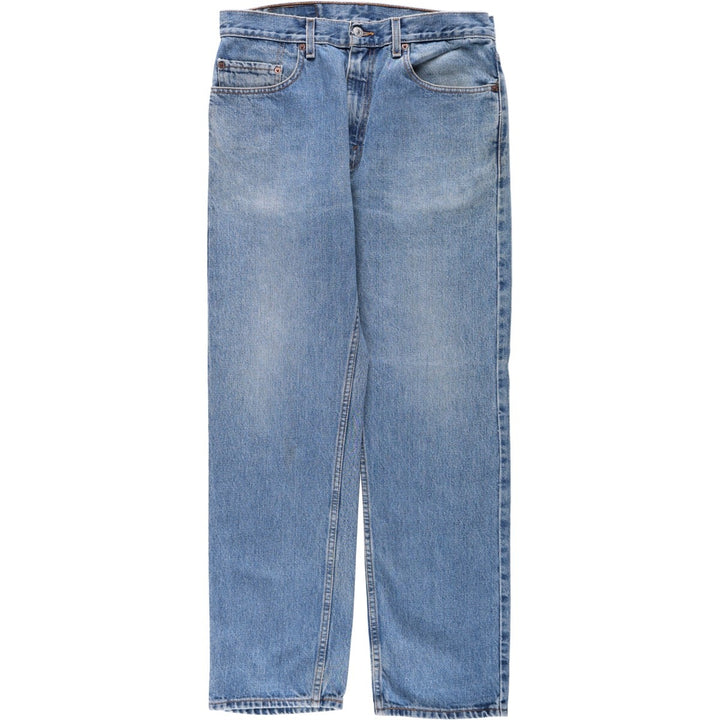 1980'S Levi's 505 Regular Fit Straight Leg Tapered Denim Pants, Men's Size W33 (approx.) unclear blue type Vintage Second Hand