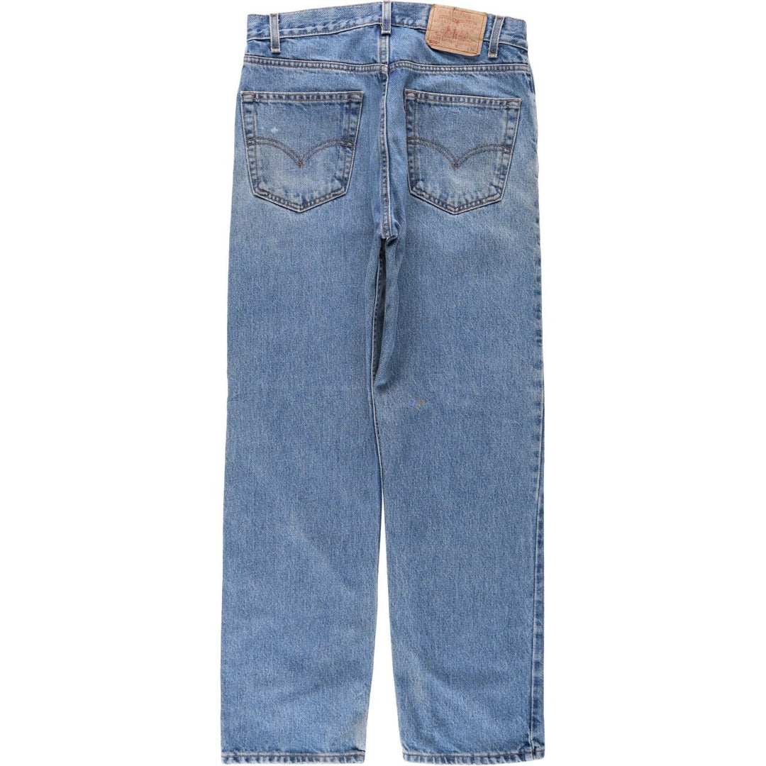 1980'S Levi's 505 Regular Fit Straight Leg Tapered Denim Pants, Men's Size W33 (approx.) unclear blue type Vintage Second Hand