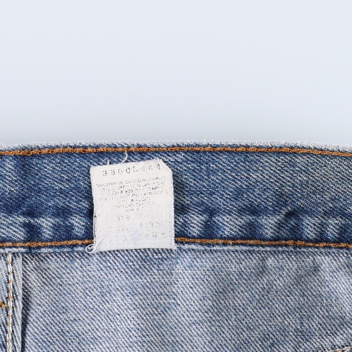 1980'S Levi's 505 Regular Fit Straight Leg Tapered Denim Pants, Men's Size W33 (approx.) unclear blue type Vintage Second Hand