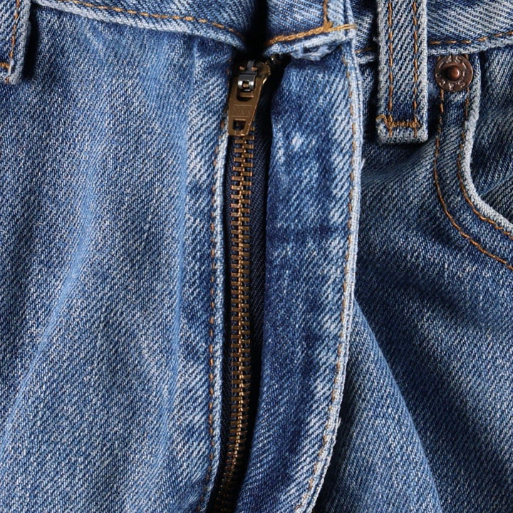 1980'S Levi's 505 Regular Fit Straight Leg Tapered Denim Pants, Men's Size W33 (approx.) unclear blue type Vintage Second Hand