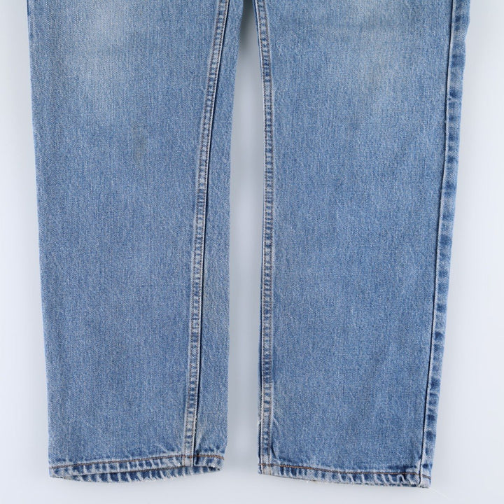 1980'S Levi's 505 Regular Fit Straight Leg Tapered Denim Pants, Men's Size W33 (approx.) unclear blue type Vintage Second Hand