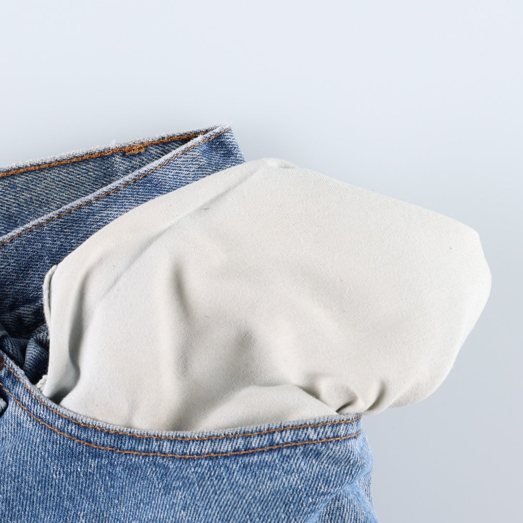 1980'S Levi's 505 Regular Fit Straight Leg Tapered Denim Pants, Men's Size W33 (approx.) unclear blue type Vintage Second Hand