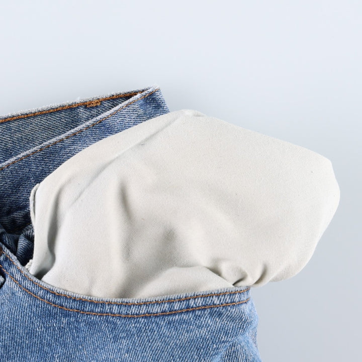 1980'S Levi's 505 Regular Fit Straight Leg Tapered Denim Pants, Men's Size W33 (approx.) unclear blue type Vintage Second Hand