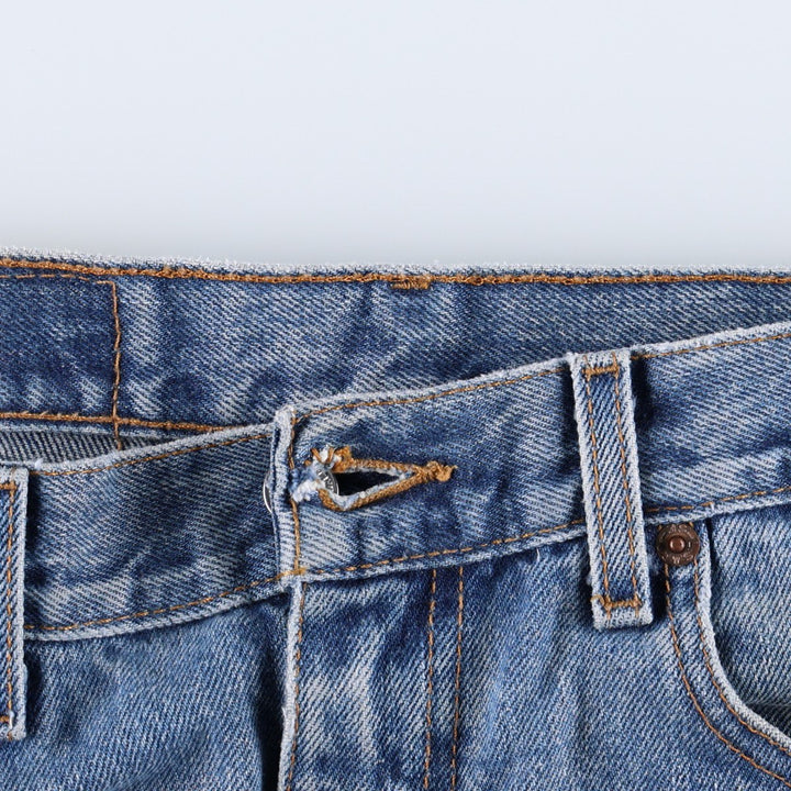 1980'S Levi's 505 Regular Fit Straight Leg Tapered Denim Pants, Men's Size W33 (approx.) unclear blue type Vintage Second Hand