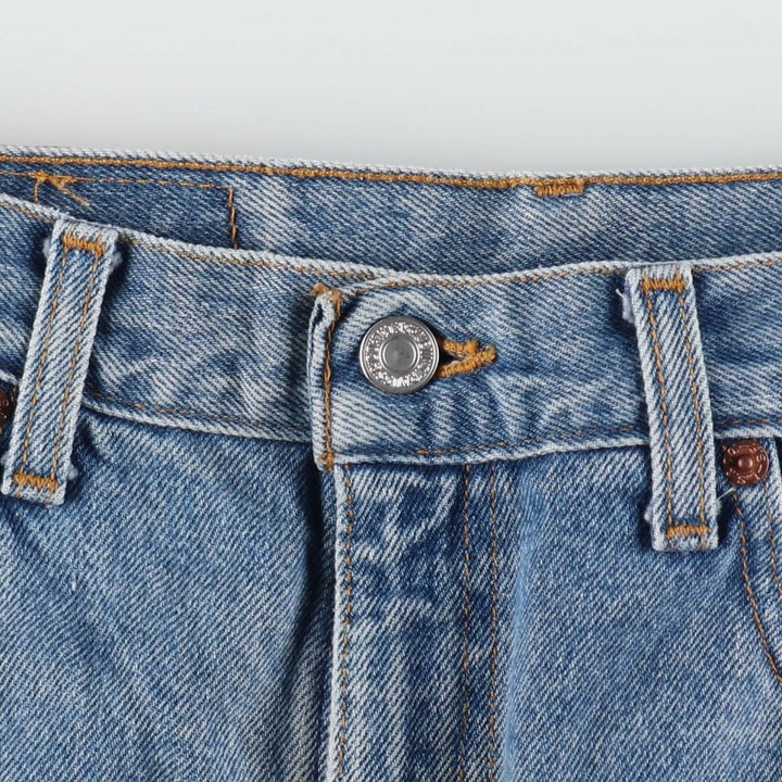 1990'S Levi's 505 Regular Fit Straight Leg Tapered Denim Pants, Made in Canada, Men's Size W33 (approx.), Vintage cotton blue type Vintage Second Hand