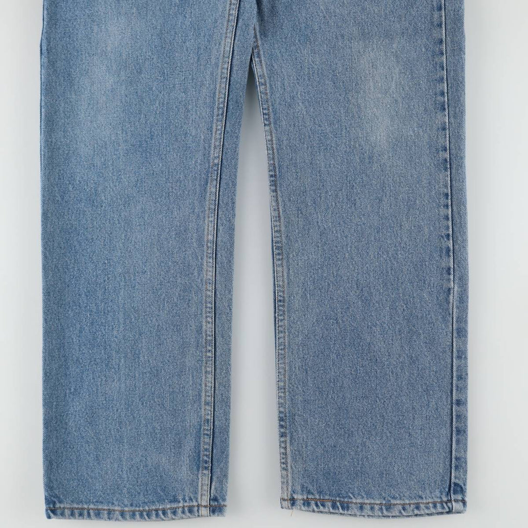 1990'S Levi's 505 Regular Fit Straight Leg Tapered Denim Pants, Made in Canada, Men's Size W33 (approx.), Vintage cotton blue type Vintage Second Hand